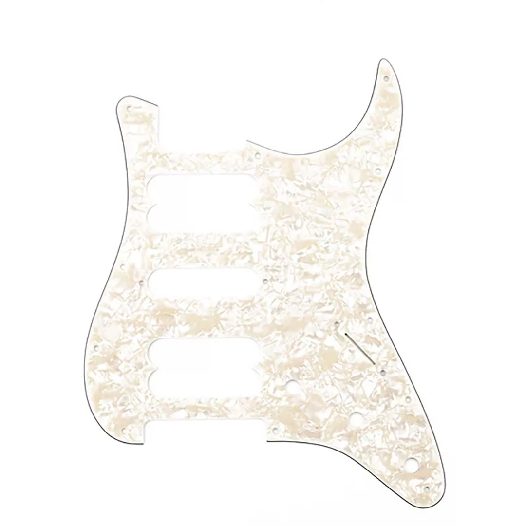 Fender Pickguard, Stratocaster® H/S/H, 11-Hole Mount, Aged White Pearl, 4-Ply