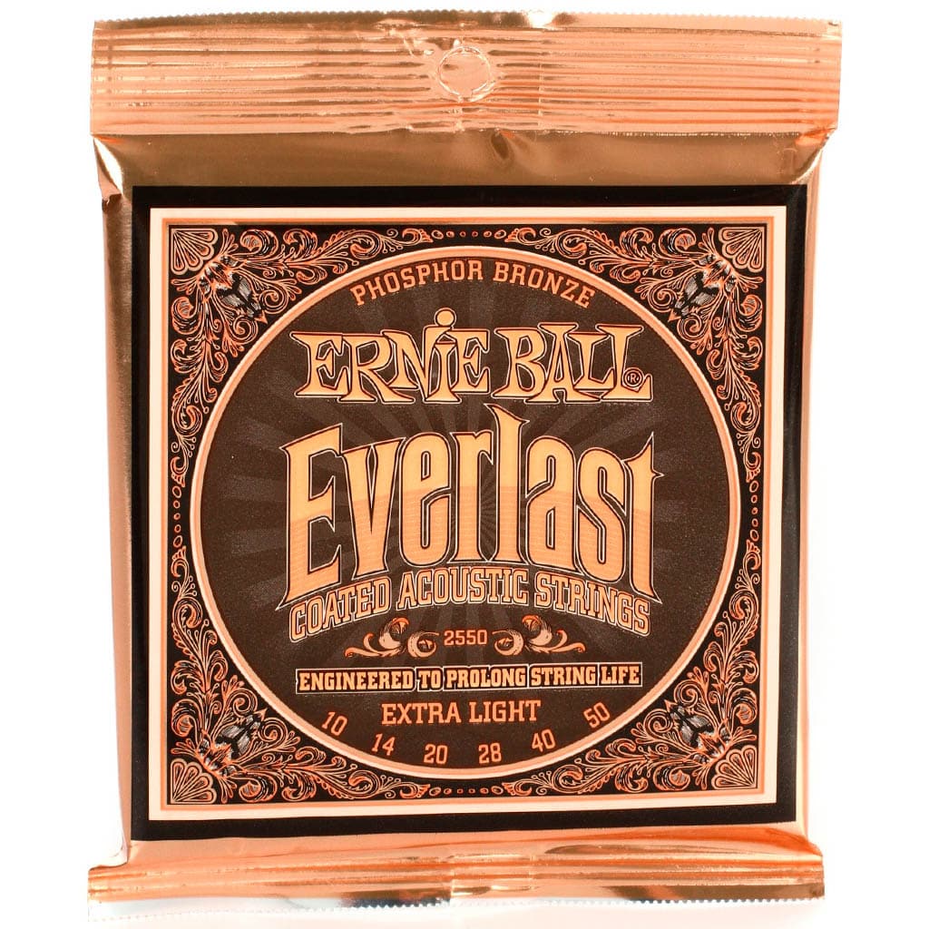 Ernie Ball Everlast Phosphor Bronze Acoustic Guitar Strings - (10-50)
