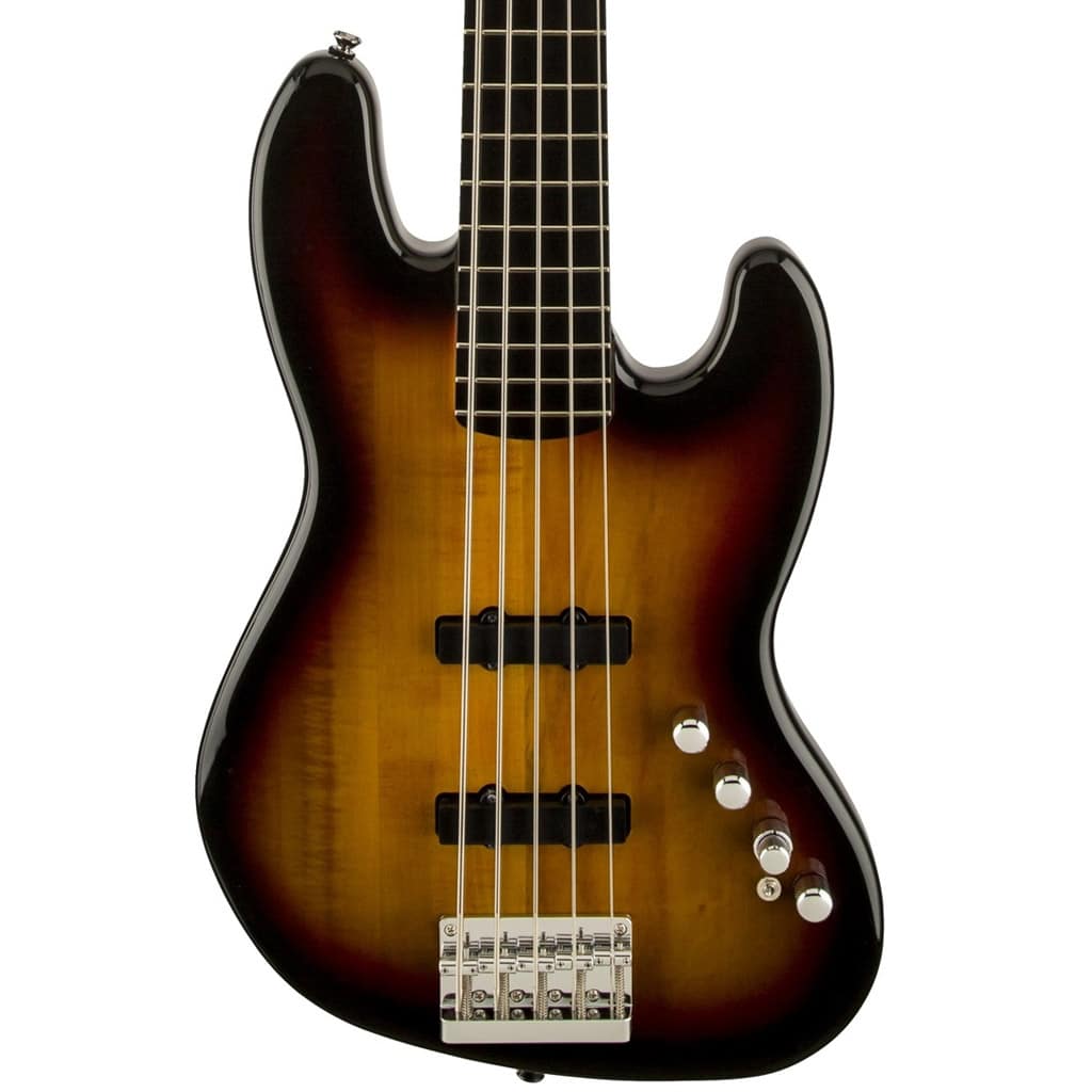 Squier by Fender Deluxe 5-String Jazz Bass - 3-Tone Sunburst