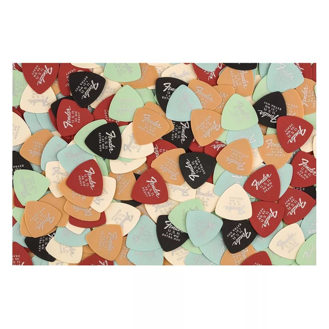 Fender Dura-Tone® Delrin Picks, 346 Shape Pick - Black - Image 5