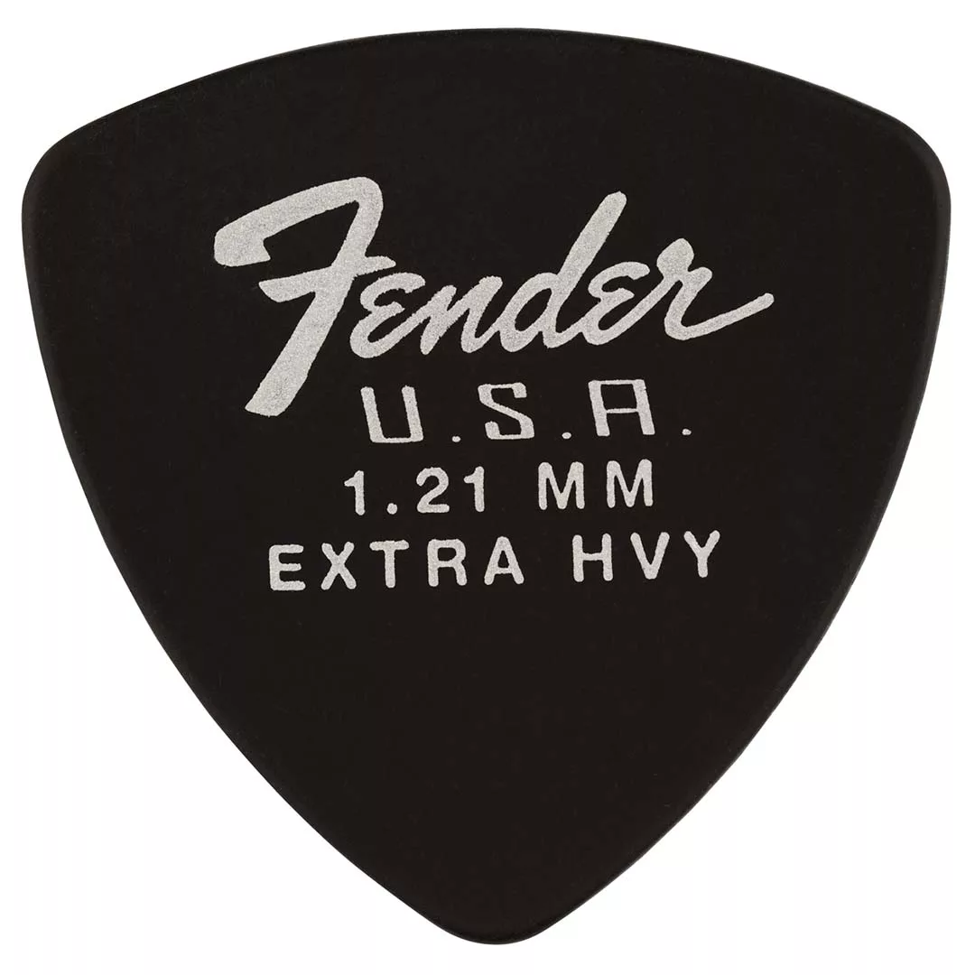 Fender Dura-Tone® Delrin Picks, 346 Shape Pick - Black