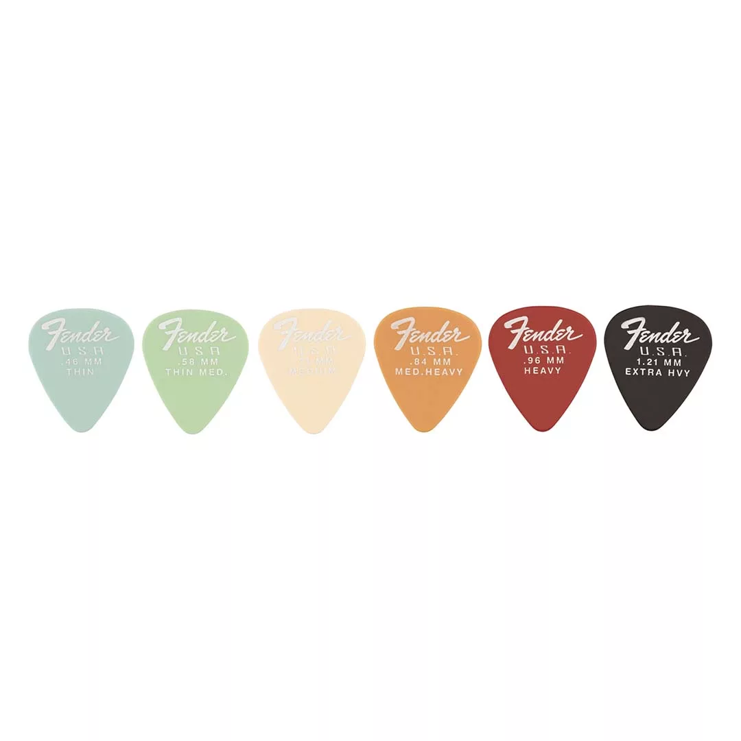 Fender Dura-Tone® Delrin Picks, 351 Shape Pick - Black - Image 3