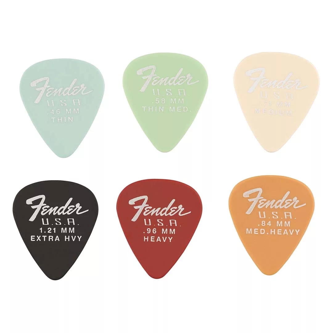 Fender Dura-Tone® Delrin Picks, 351 Shape Pick - Black - Image 4
