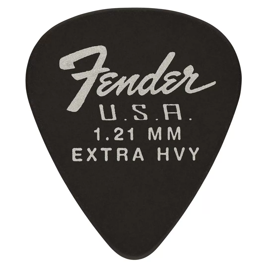 Fender Dura-Tone® Delrin Picks, 351 Shape Pick - Black