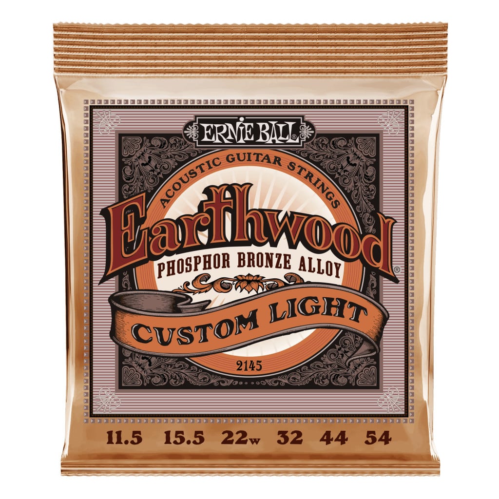 Ernie Ball Earthwood Custom Light Phosphor Bronze Acoustic Guitar Strings (11.5-54)
