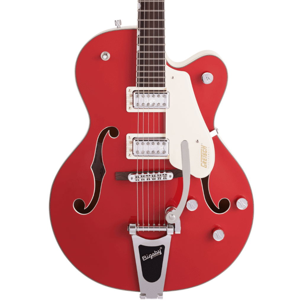 Gretsch G5410T Limited Edition Electromatic® "Tri-Five" Hollow Body Guitar with Bigsby®- Two-Tone Fiesta Red/Vintage White