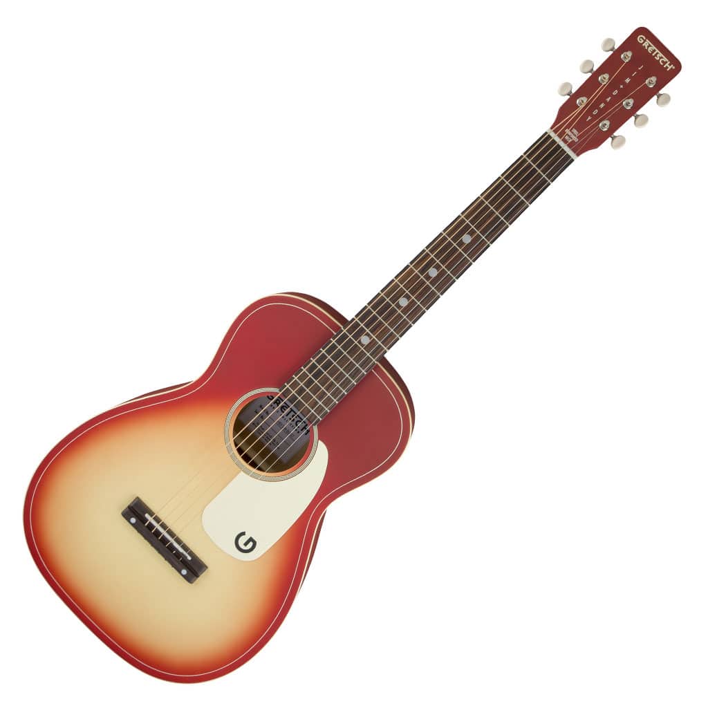 Gretsch G9500 Jim Dandy FSR - Chieftain Red Burst - Image 4