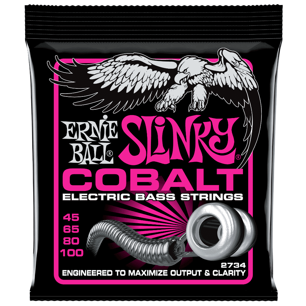 Ernie Ball Cobalt Super Slinky 4-String Bass Strings - (45-105)