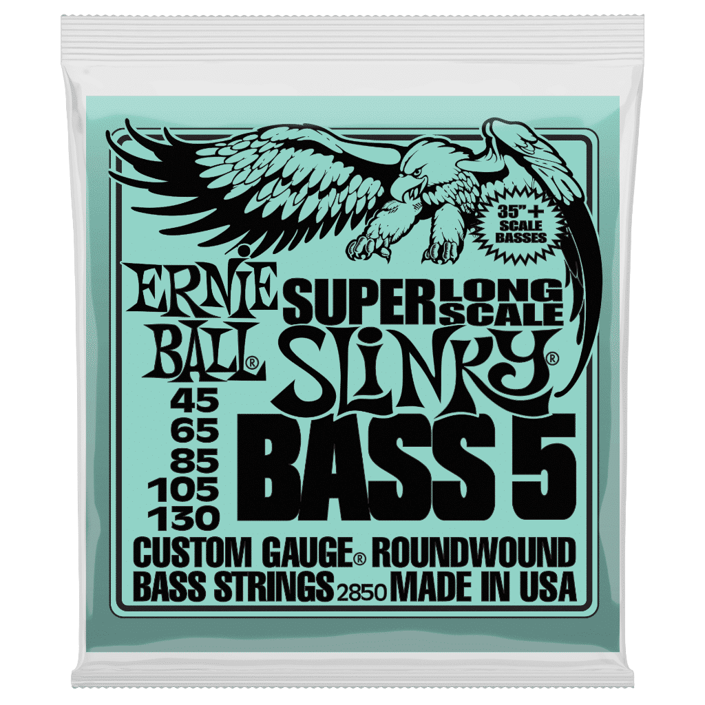 Ernie Ball Super Long Scale 5-String Slinky Bass Guitar Strings - (45-130) - Image 2