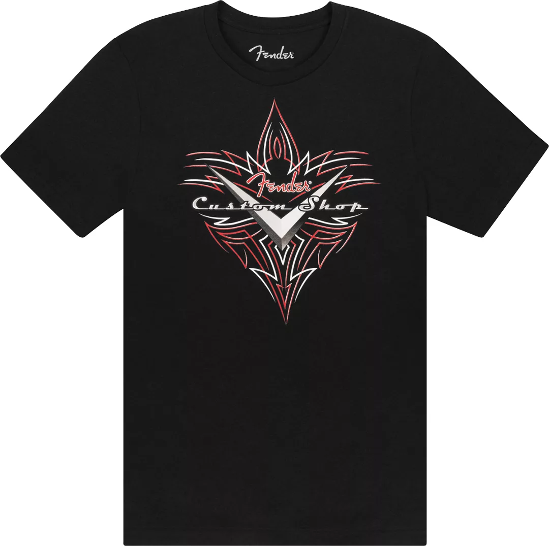 Fender® Custom Shop Pinstripe T-Shirt, Black, L