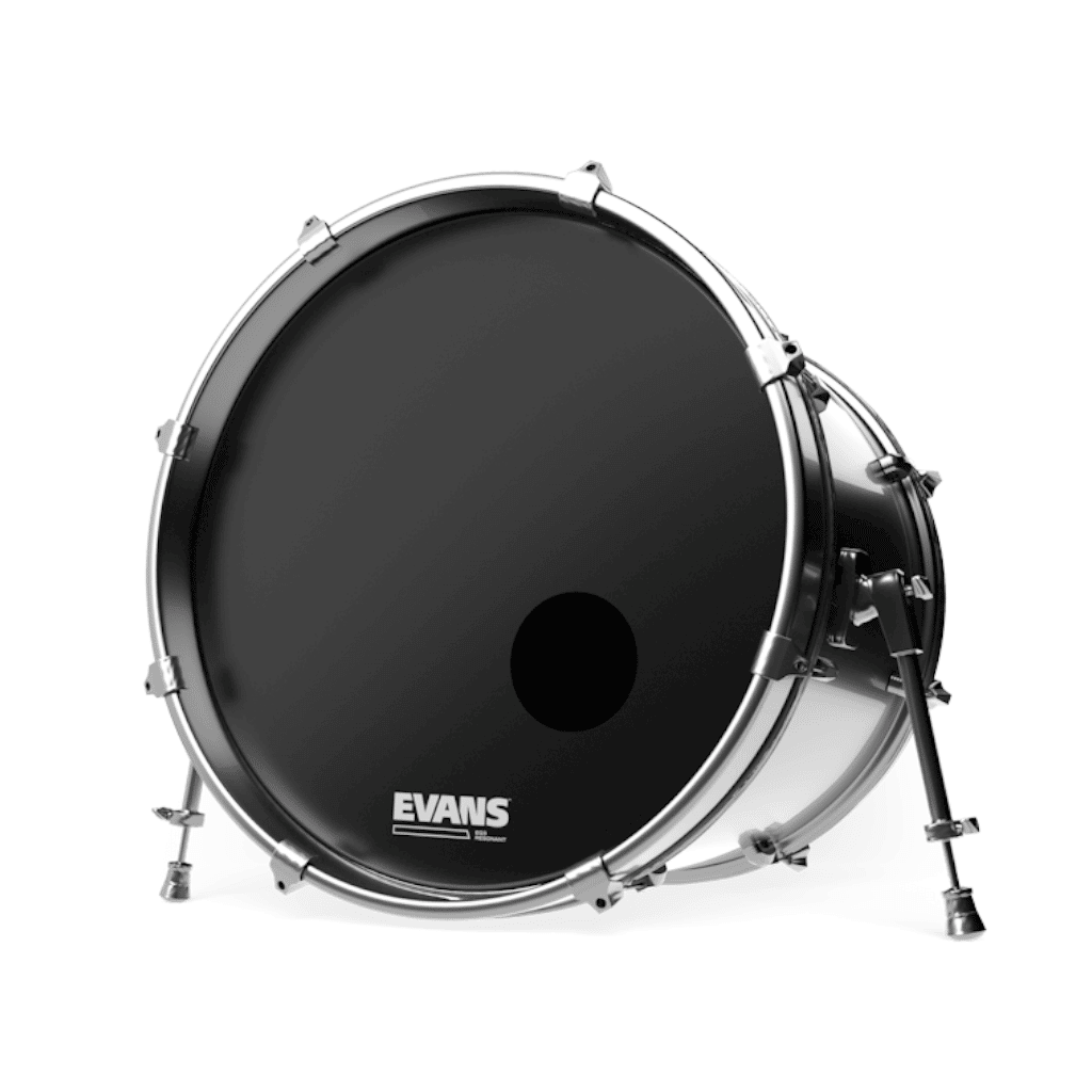 Evans EQ3 RESO BLACK 20" Smooth Black Bass Resonant Drumhead - Image 2