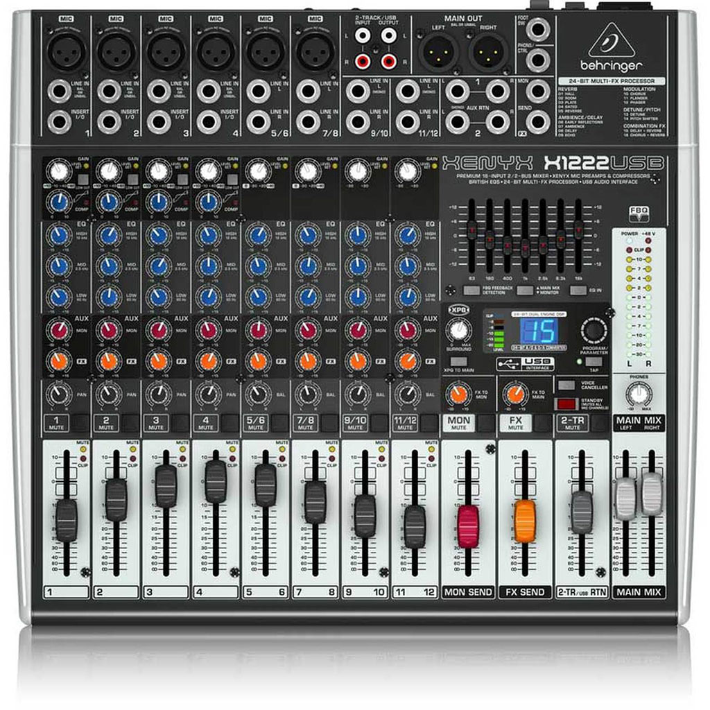 Behringer Xenyx X1222USB 16-Channel Mixer with USB