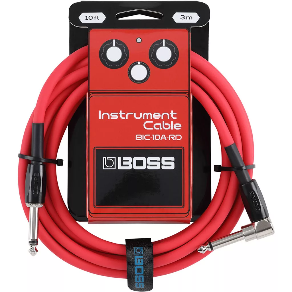 Boss BIC-10A 10-Foot Instrument Cable - Red