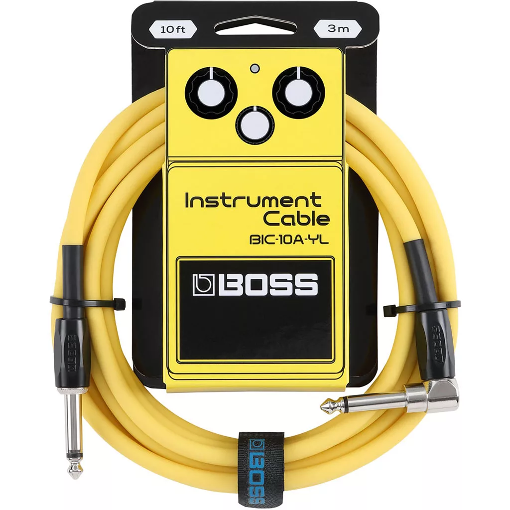 Boss BIC-10A 10-Foot Instrument Cable - Yellow