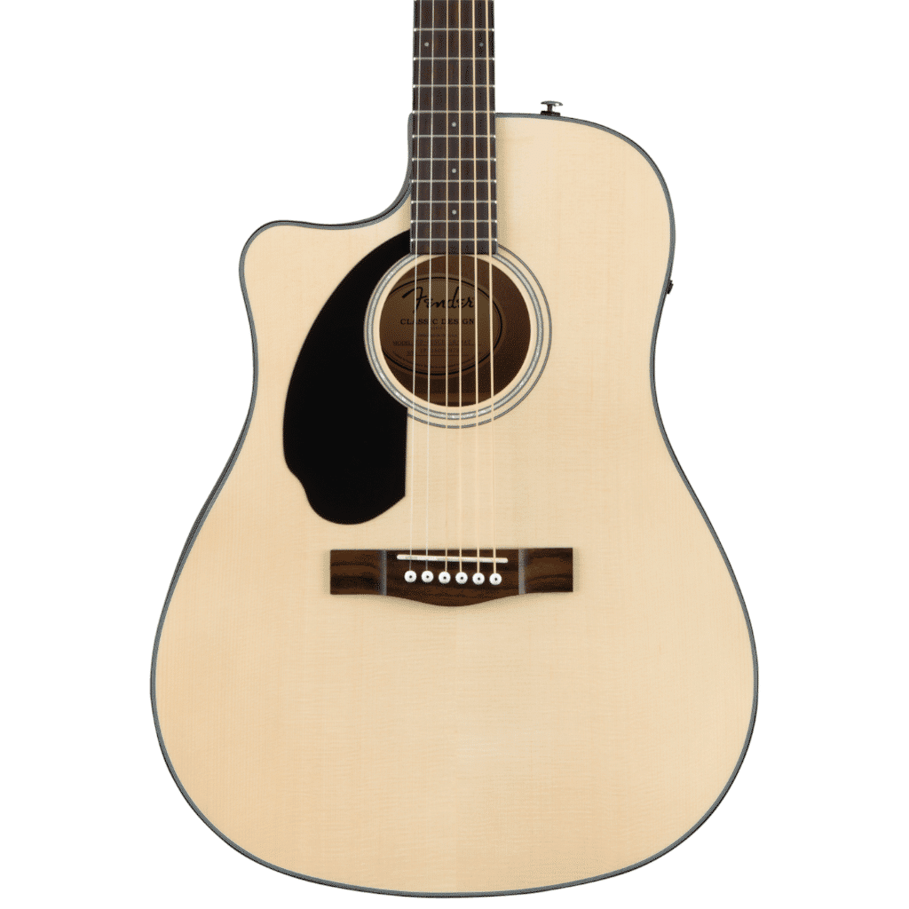 Fender CD-60SCE Cutaway Acoustic-Electric Guitar - Natural - Left Handed