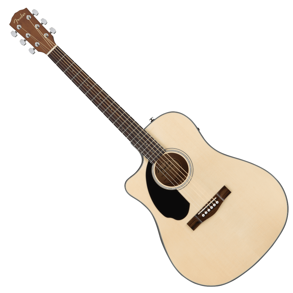 Fender CD-60SCE Cutaway Acoustic-Electric Guitar - Natural - Left Handed - Image 2