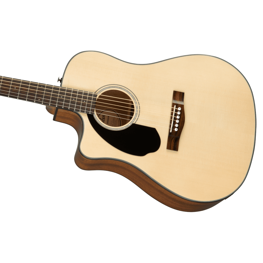 Fender CD-60SCE Cutaway Acoustic-Electric Guitar - Natural - Left Handed - Image 4