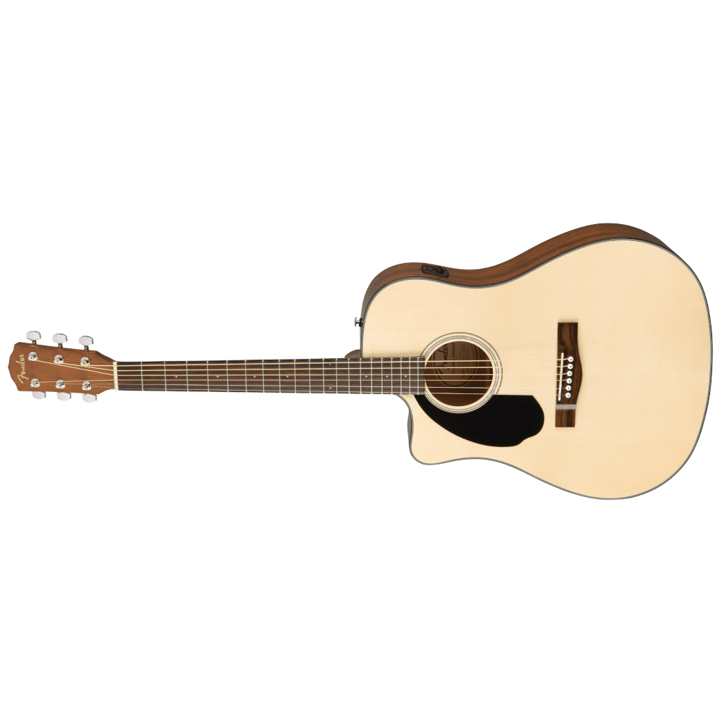 Fender CD-60SCE Cutaway Acoustic-Electric Guitar - Natural - Left Handed - Image 3