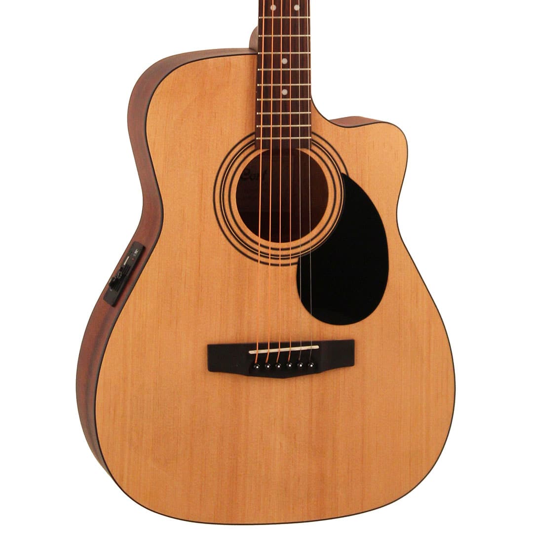 Cort AF515CE Acoustic-Electric Guitar with Bag - Open Pore Natural