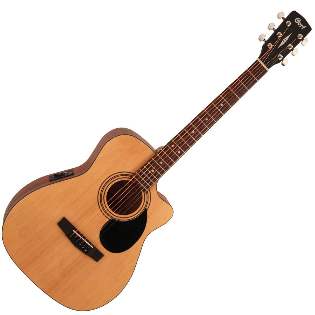 Cort AF515CE Acoustic-Electric Guitar with Bag - Open Pore Natural - Image 2