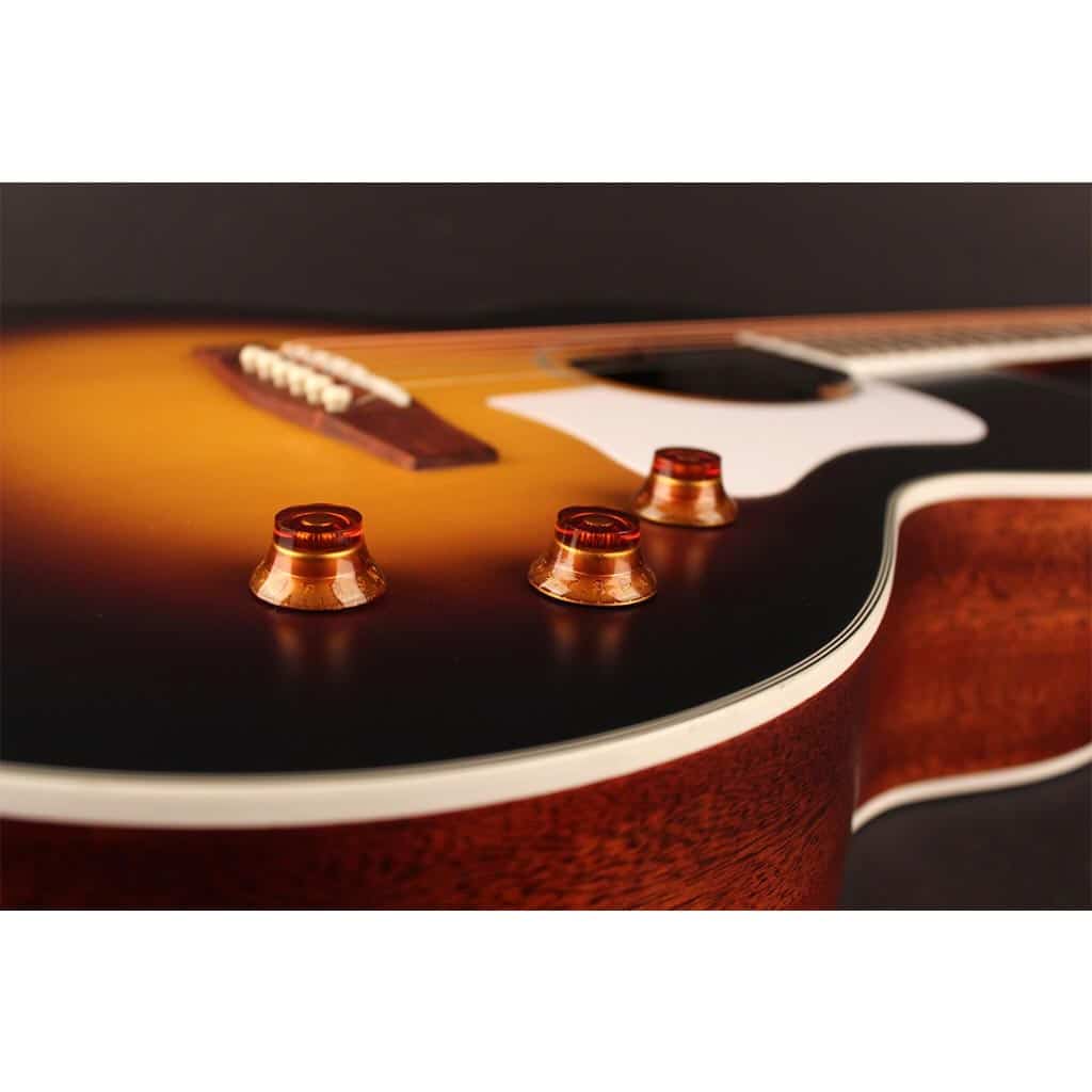 Cort CJ Retro Jumbo Acoustic-Electric Guitar with Gig Bag - Vintage Burst - Image 6
