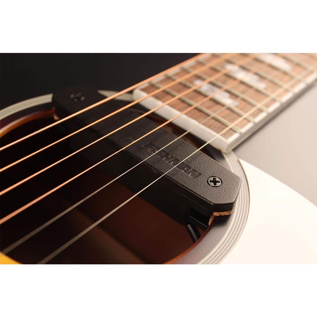 Cort CJ Retro Jumbo Acoustic-Electric Guitar with Gig Bag - Vintage Burst - Image 4