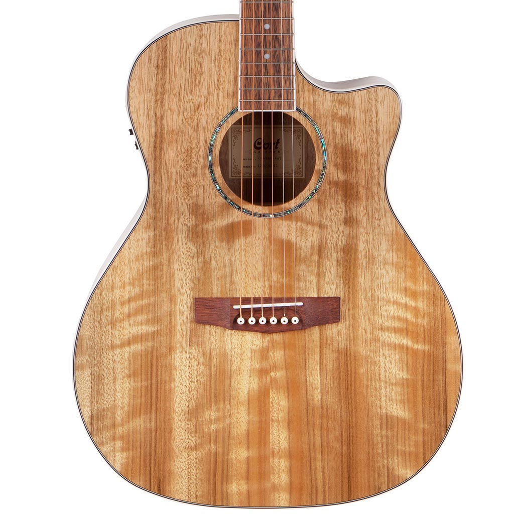Cort GA-DAO Acoustic-Electric Guitar – Natural w/ Bag