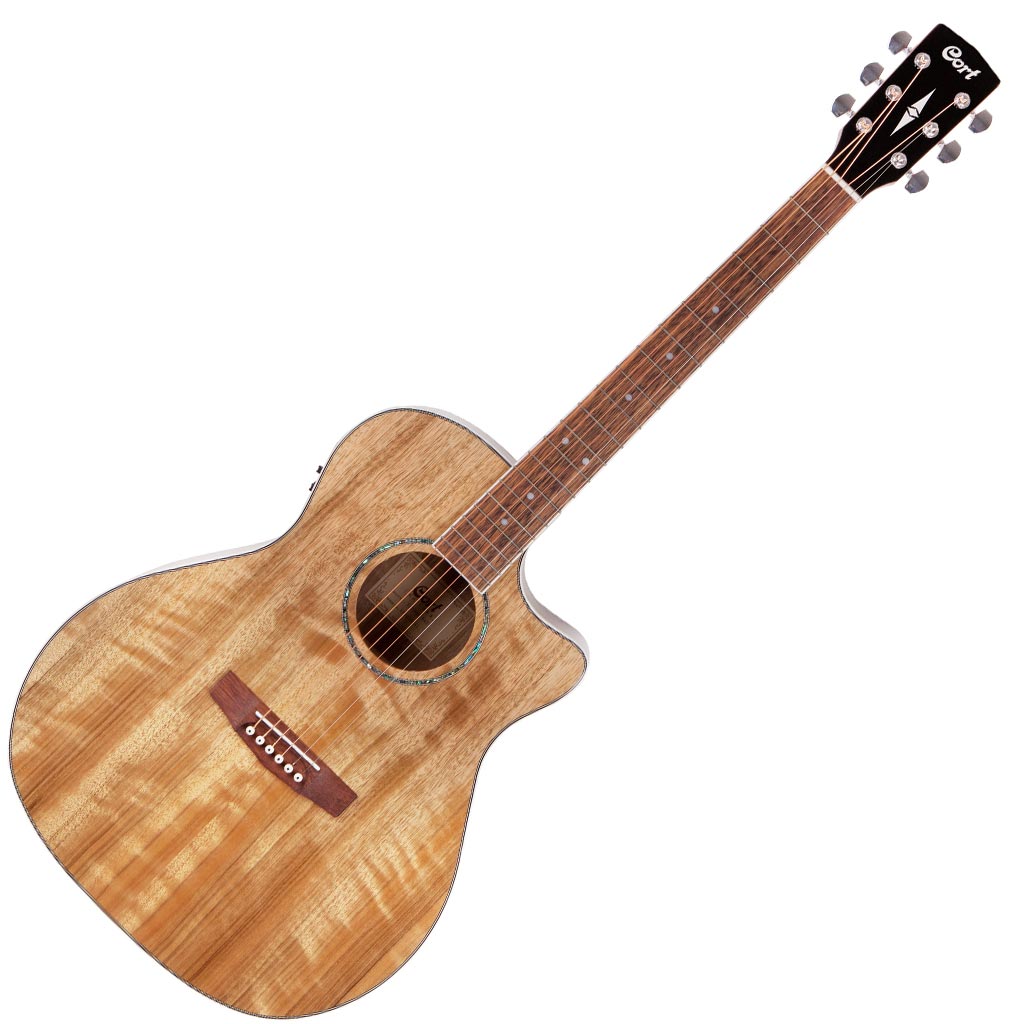 Cort GA-DAO Acoustic-Electric Guitar – Natural w/ Bag - Image 4
