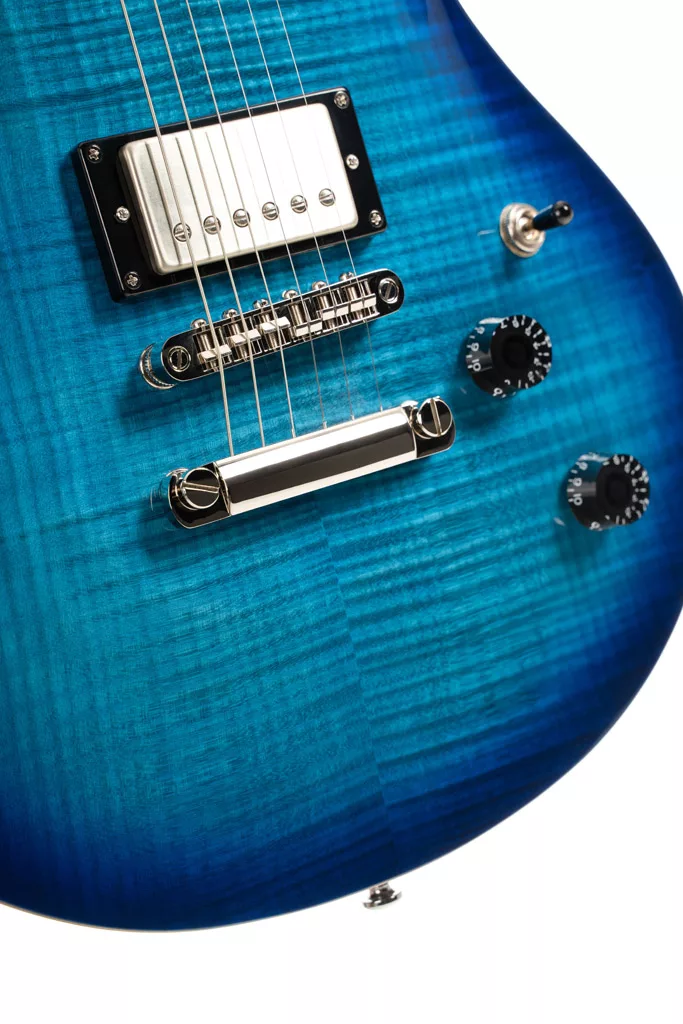 Cort M600 HH Electric Guitar - Flamed Maple Blue Burst - Image 5