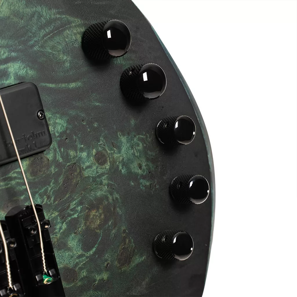 Cort SPACE4 Headless 4-String Electric Bass Guitar – Star Dust Green - Image 9