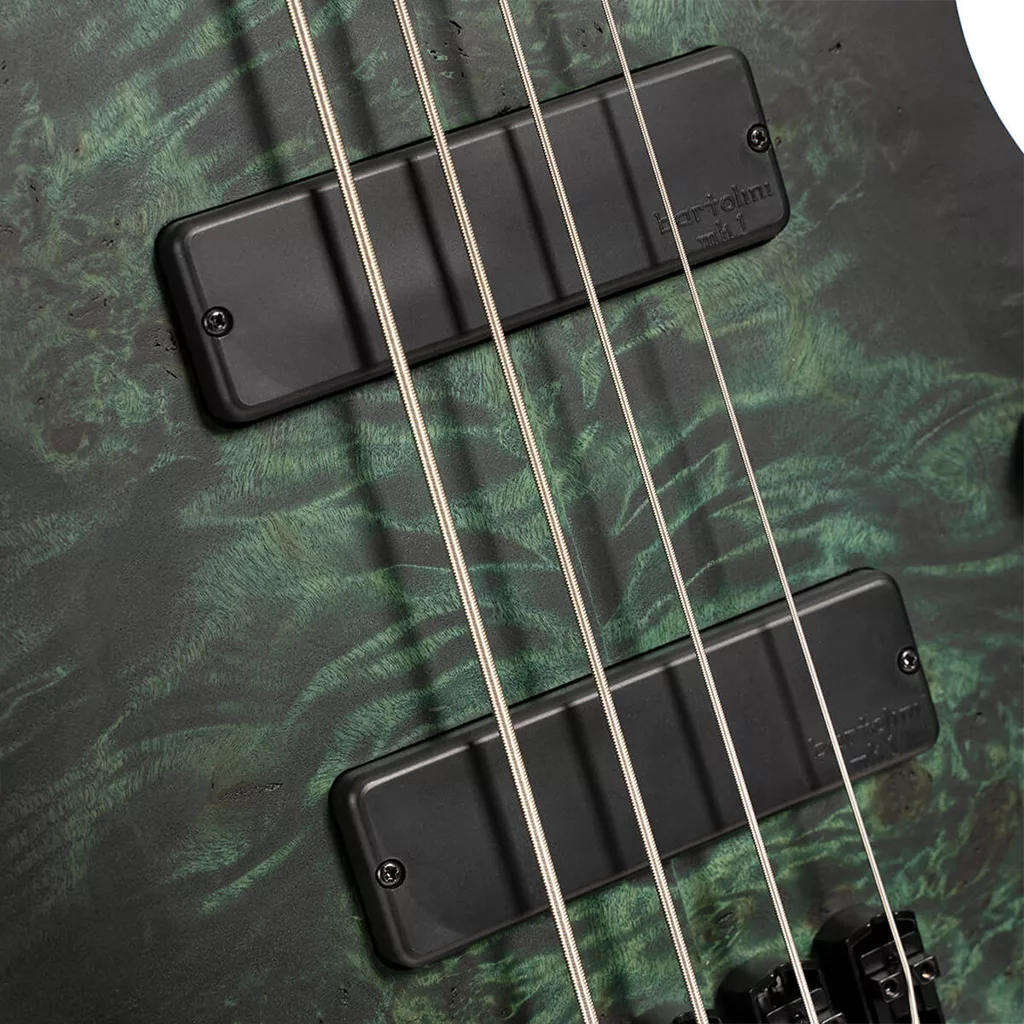 Cort SPACE4 Headless 4-String Electric Bass Guitar – Star Dust Green - Image 8