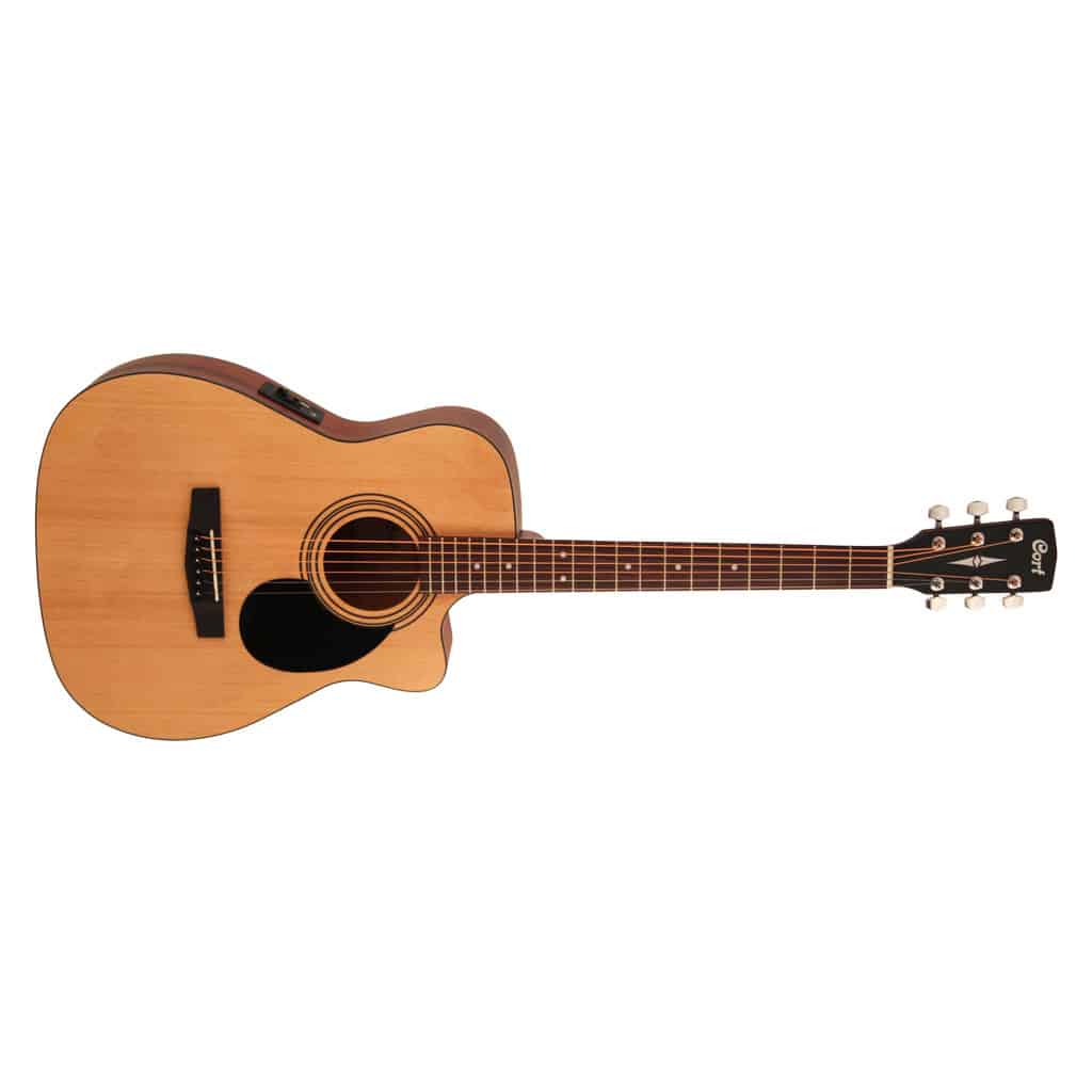 Cort AF515CE Acoustic-Electric Guitar with Bag - Open Pore Natural - Image 5