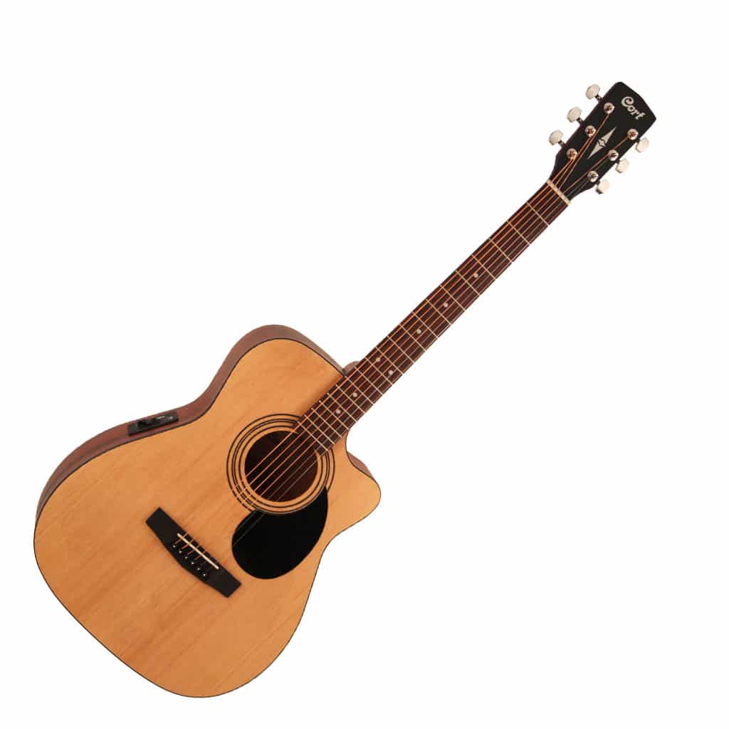 Cort AF515CE Acoustic-Electric Guitar with Bag - Open Pore Natural - Image 6