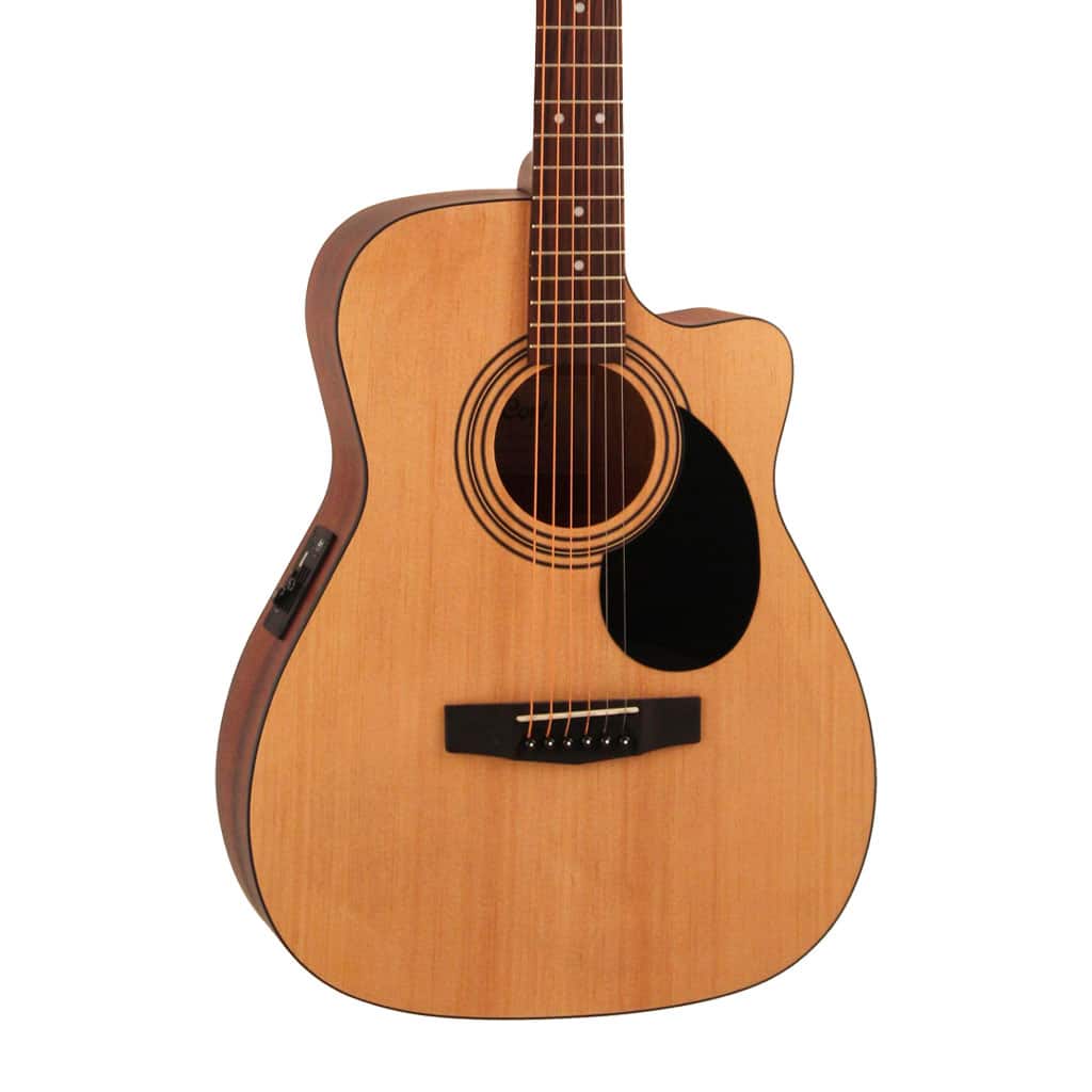 Cort AF515CE Acoustic-Electric Guitar with Bag - Open Pore Natural - Image 7
