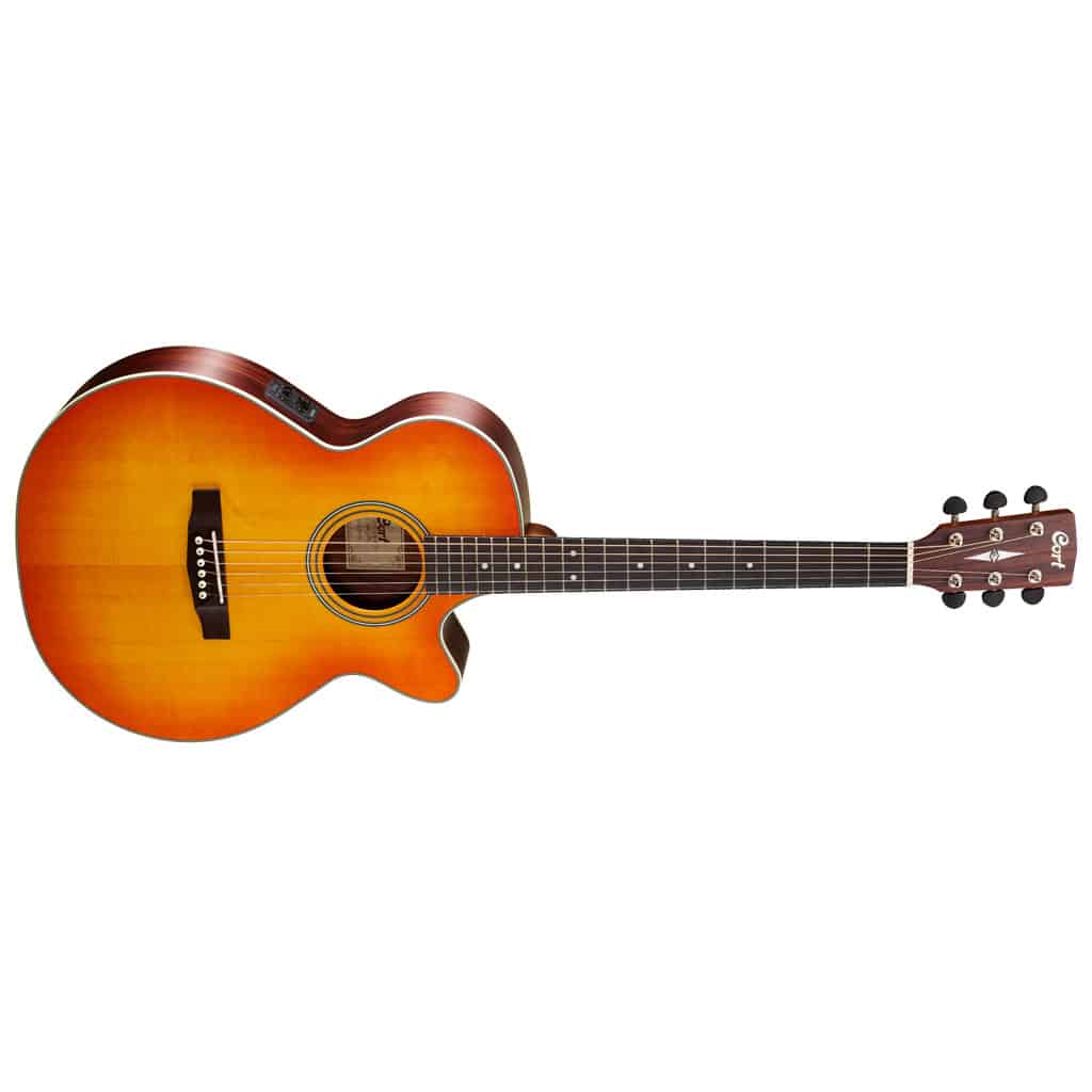 Cort L150F Luce Series Acoustic-Electric Guitar - Light Vintage Burst - Image 2