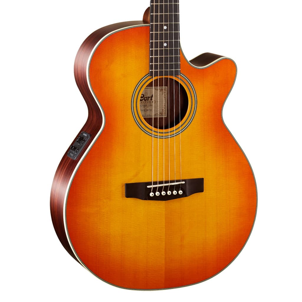 Cort L150F Luce Series Acoustic-Electric Guitar - Light Vintage Burst