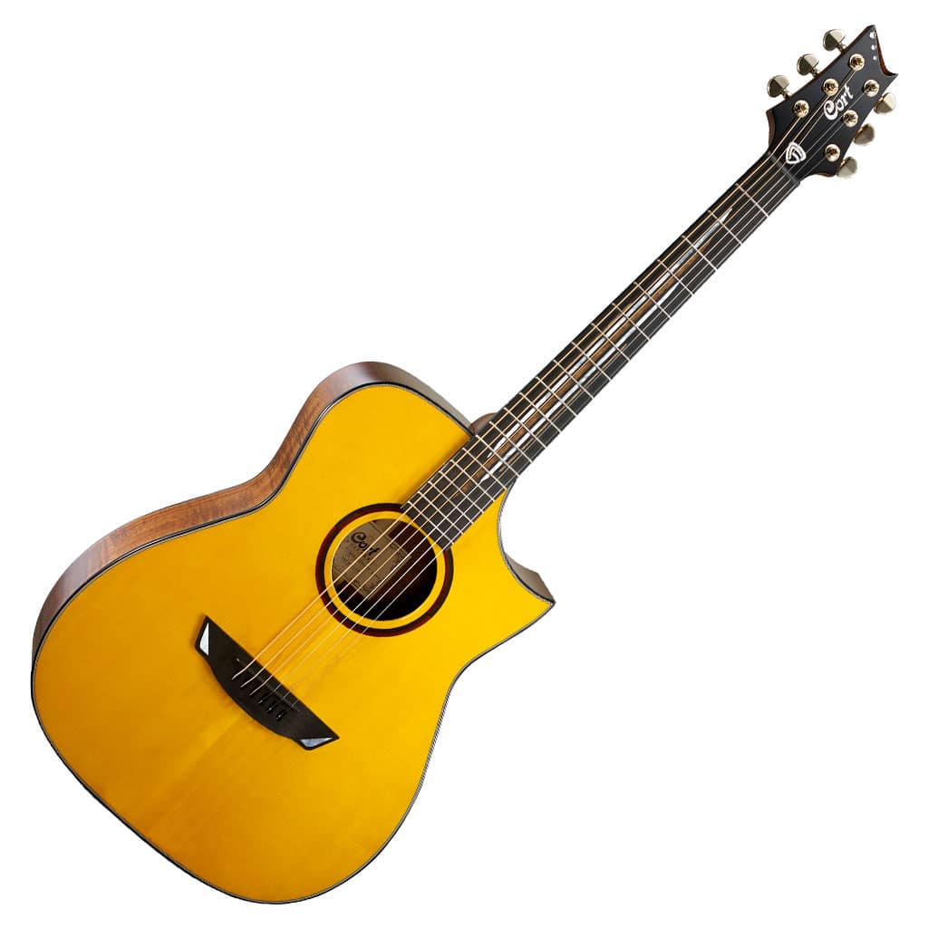 Cort Luxe Frank Gambale Signature Acoustic-Electric Guitar - Natural Gloss w/ Case - Image 3