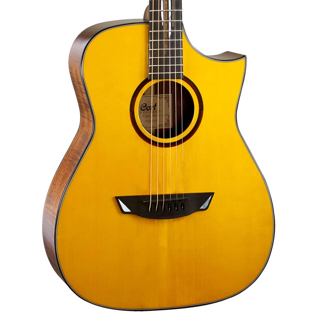 Cort Luxe Frank Gambale Signature Acoustic-Electric Guitar - Natural Gloss w/ Case