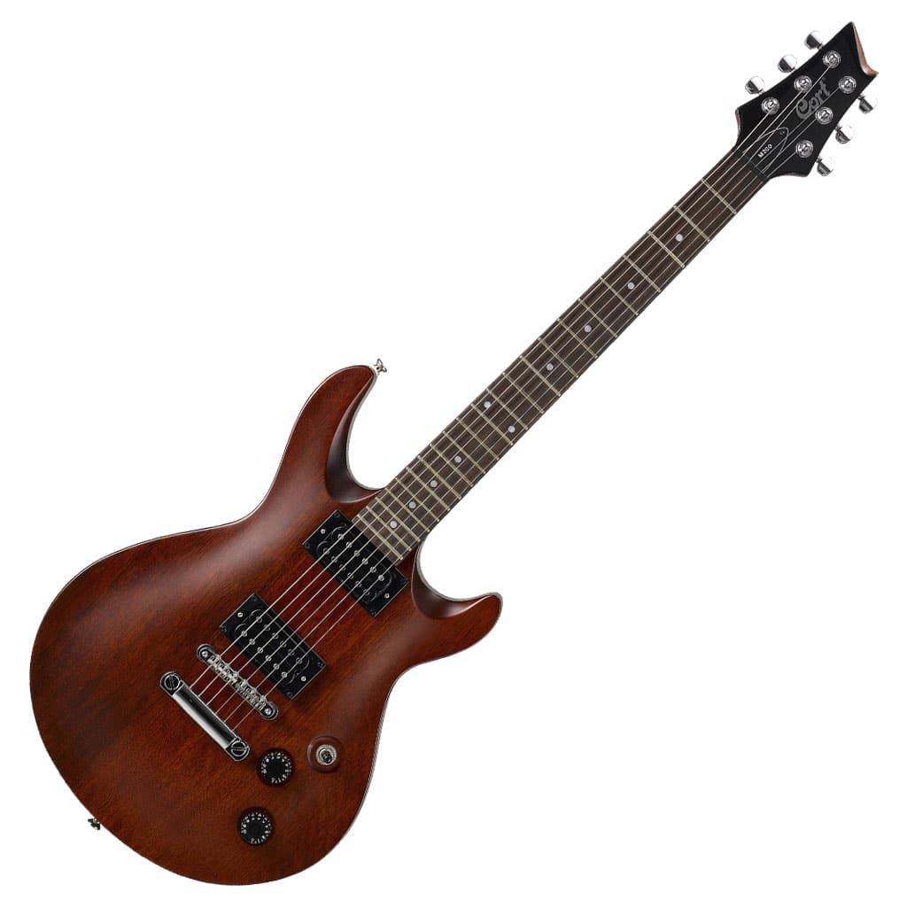 Cort M200 Solidbody Electric Guitar - Walnut Satin - Image 3