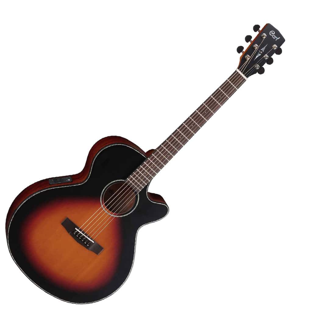 Cort SFX-E 3TSS Acoustic Electric Guitar - 3 Tone Sunburst Finish - Image 3