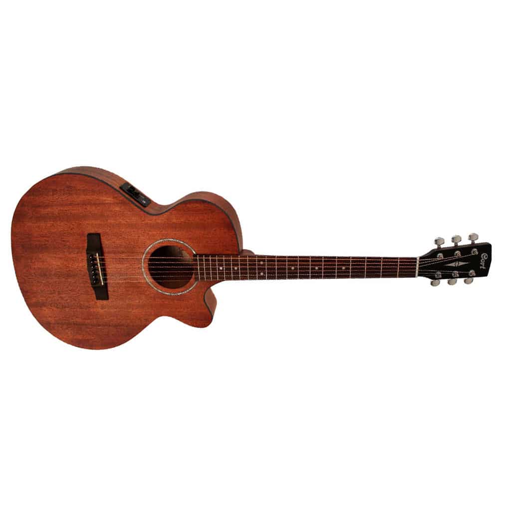 Cort SFX-MEM Acoustic-Electric Guitar with Gig Bag – Natural Mahogany - Image 2