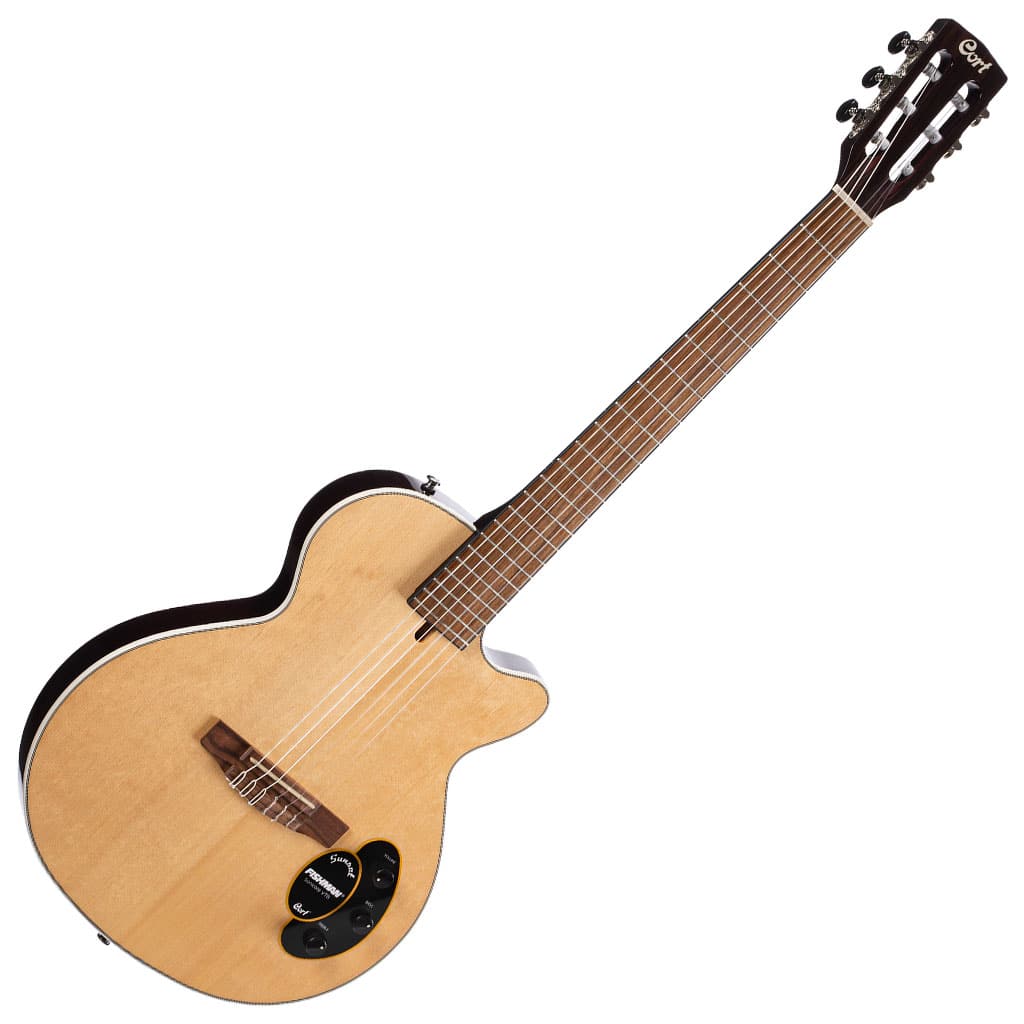 Cort Sunset Nylectric Nylon-String Guitar - Natural - Image 4