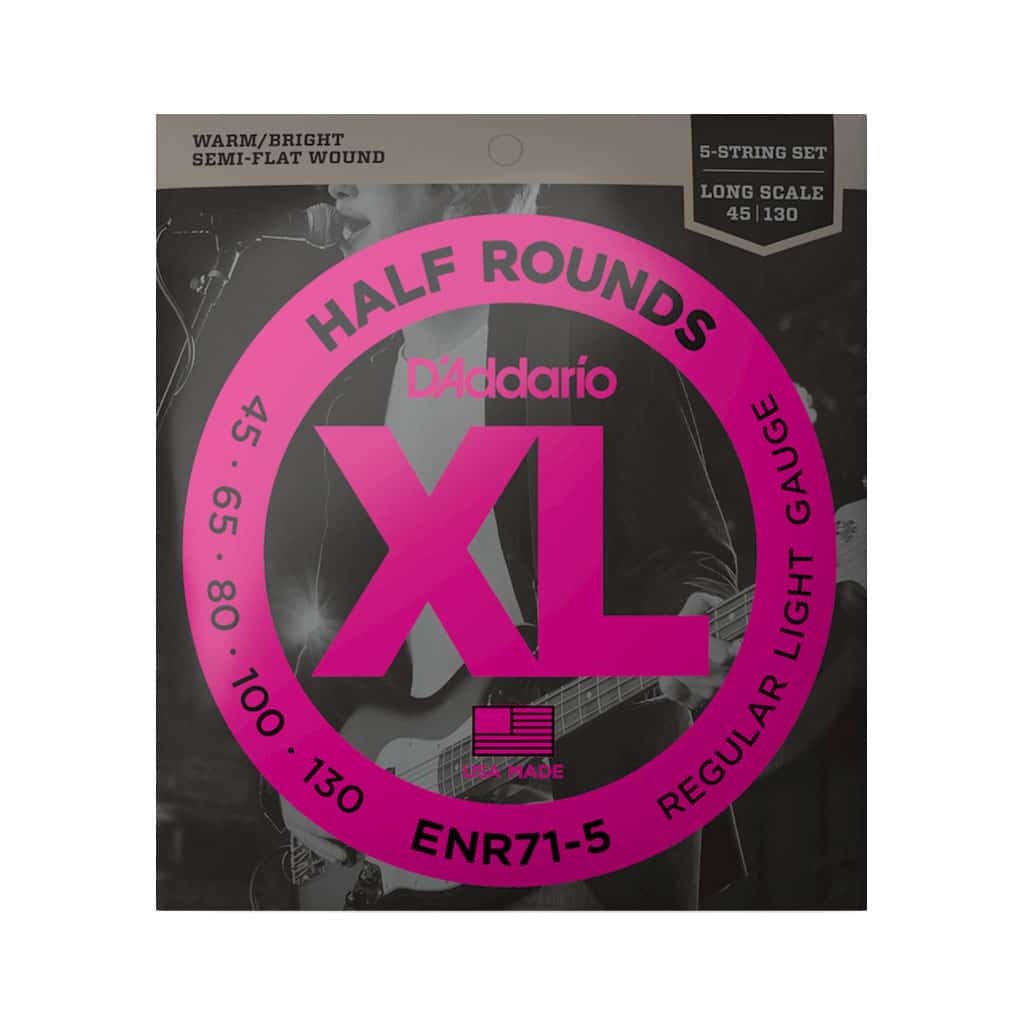 D'Addario ENR71-5 5 String Long Scale Bass Strings (045-130)