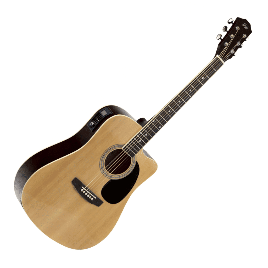 De Salvo AG1CE Acoustic-Electric Guitar - Natural - Image 3