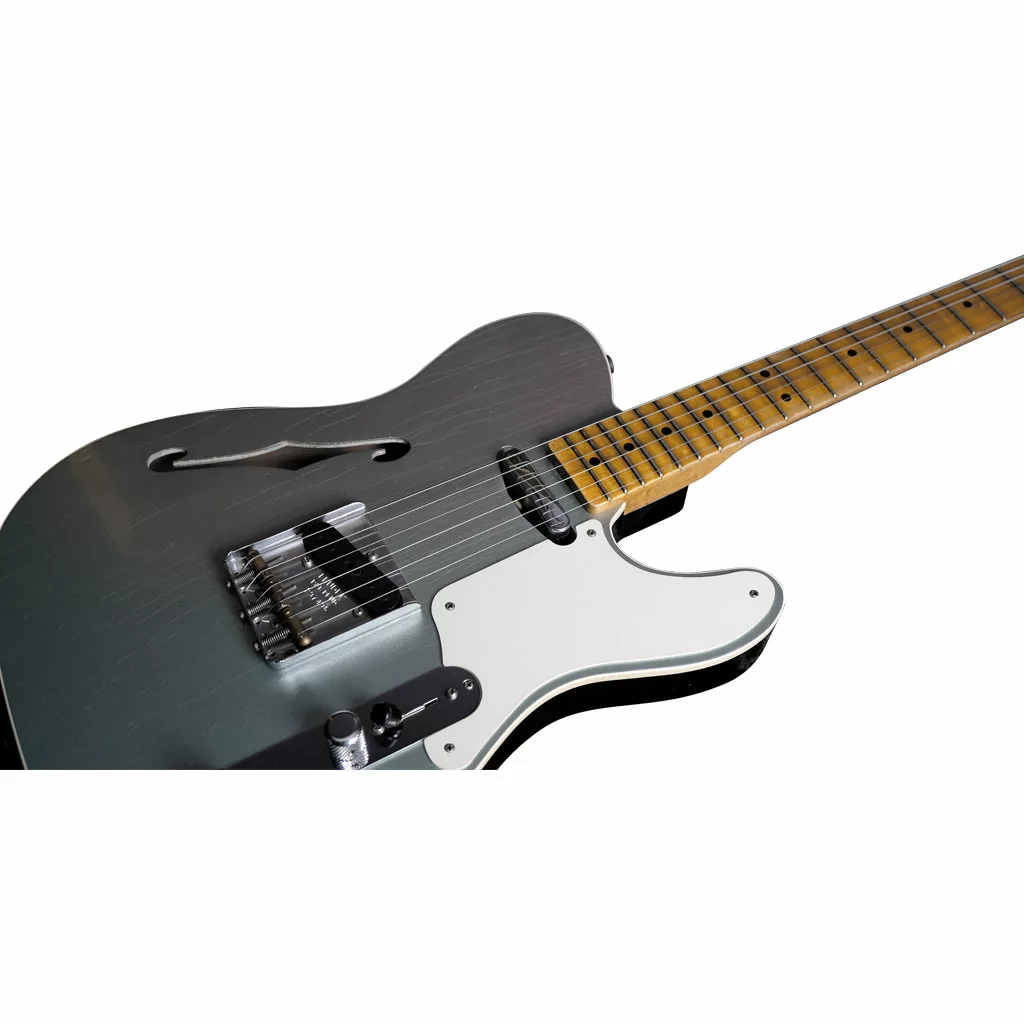 Fender Custom Shop LTD Roasted Pine Double Esquire Electric Guitar - Fire Mist Silver - Image 3