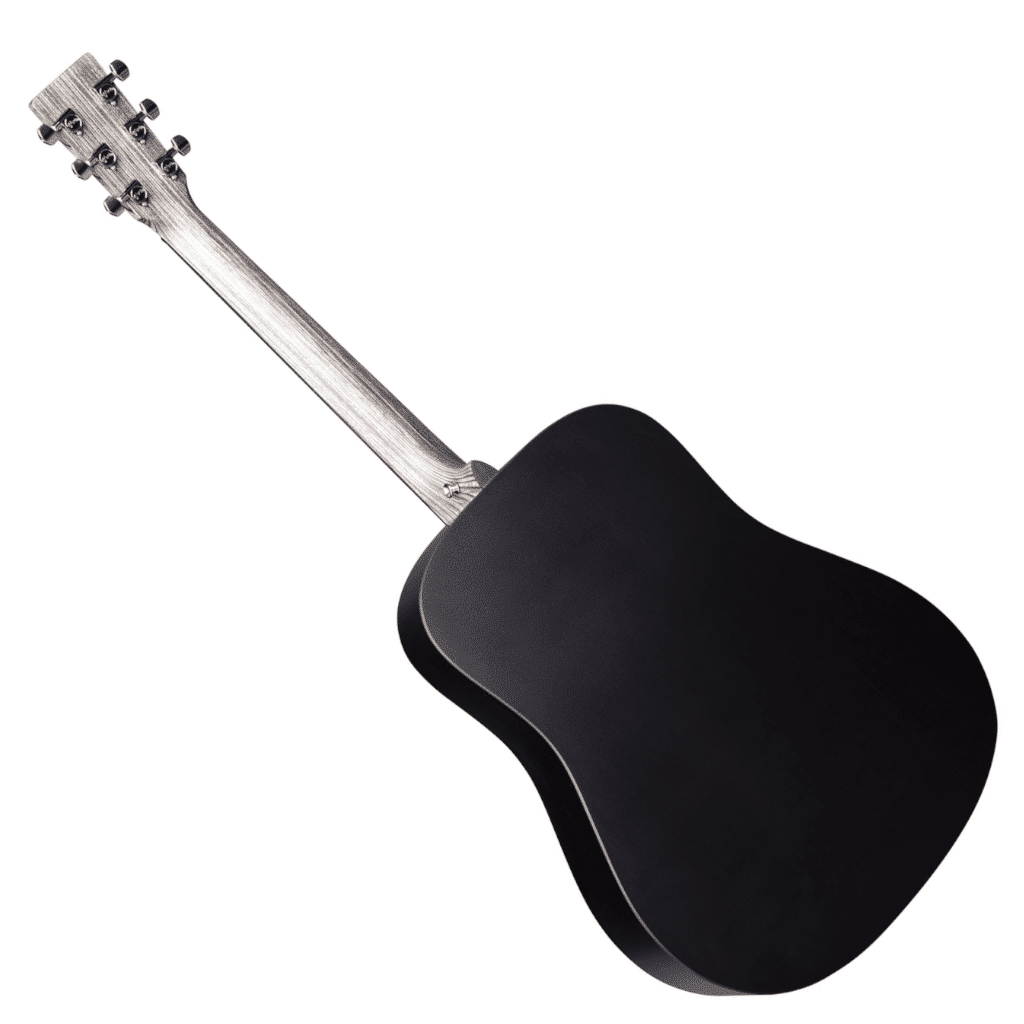 Martin DX Johnny Cash Signature Acoustic Guitar - Jett Black - Image 3