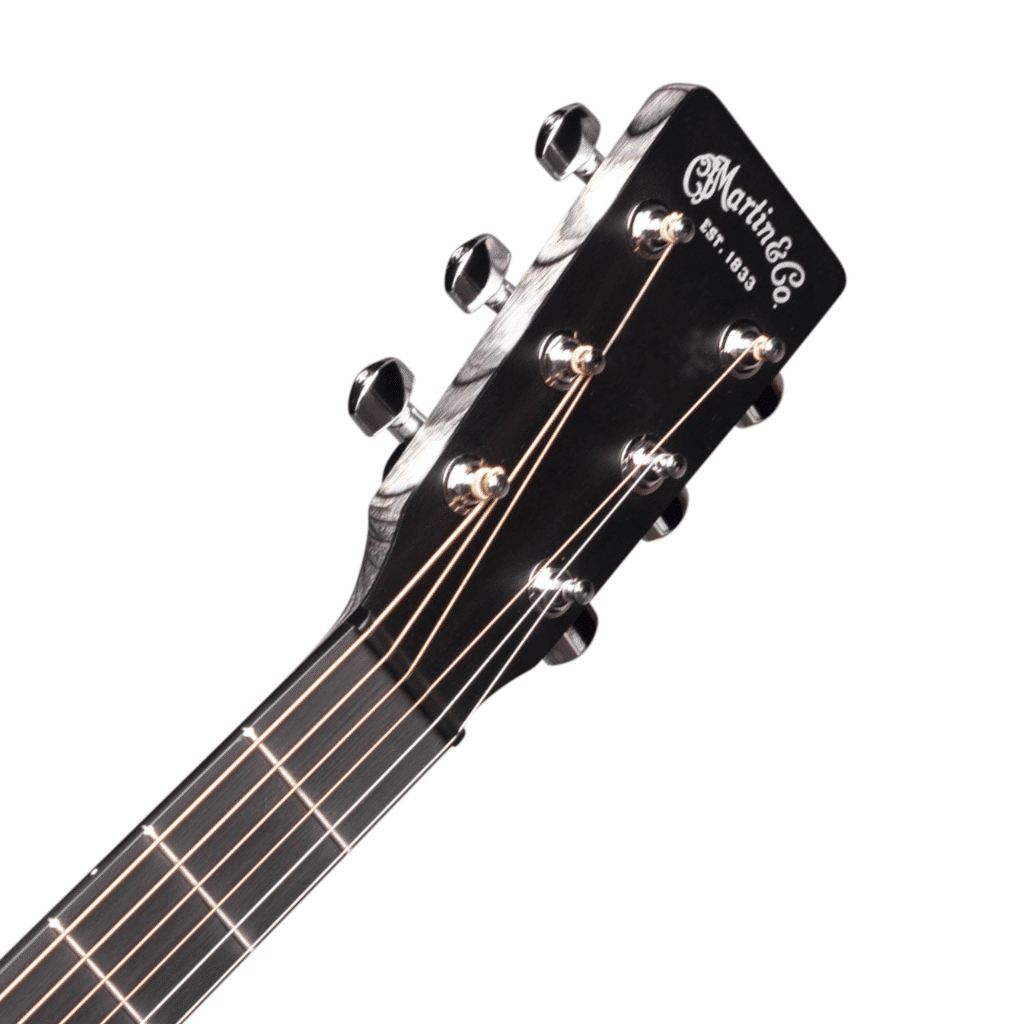 Martin DX Johnny Cash Signature Acoustic Guitar - Jett Black - Image 4