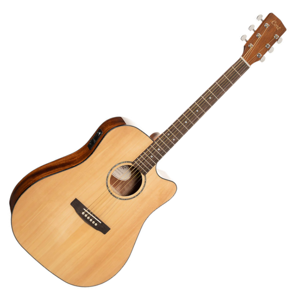 Cort Earth60MCE Acoustic-Electric Guitar – Natural - Image 2
