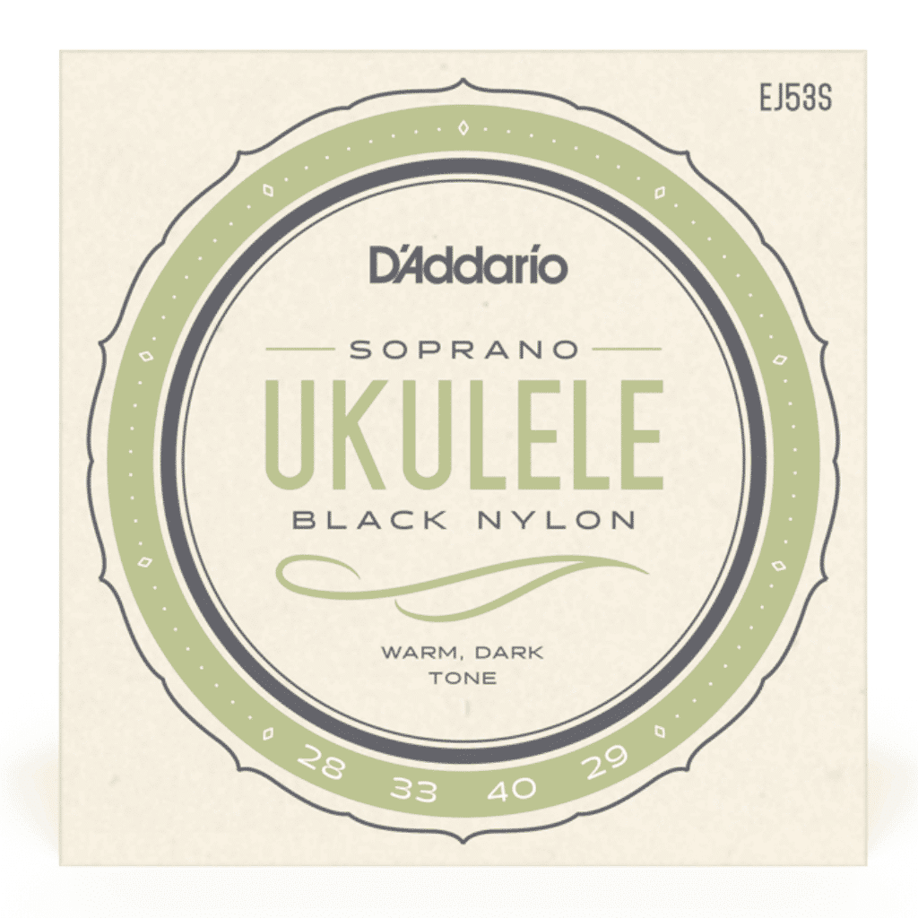 D'Addario EJ53S Pro-Arté Soprano Ukulele Strings - Black Nylon