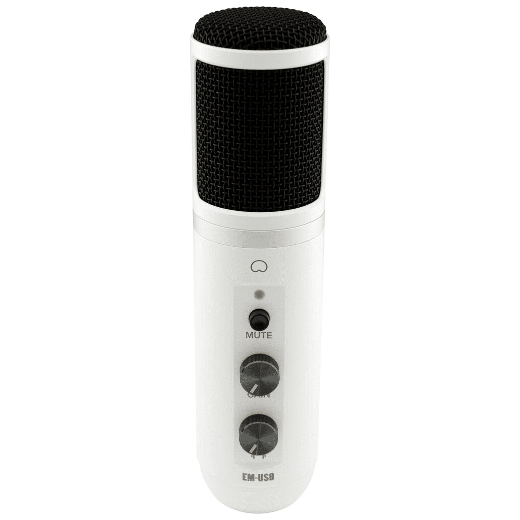 Mackie EM-USB EleMent Series USB Condenser Microphone - Limited Edition White